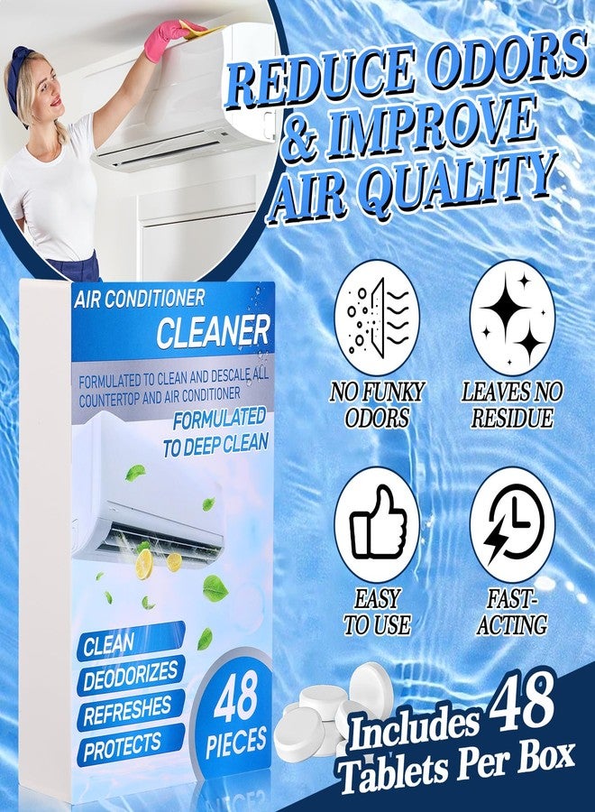 Swiffen 48 Pcs Ac Drain Pan Tablets Upgraded Drain Line Cleaner Air Conditioner Condensate Pan Tablets for Ac Units, Prevents Overflow, No Odors for HVAC Systems, Mini-splits, Dehumidifiers - Image 2